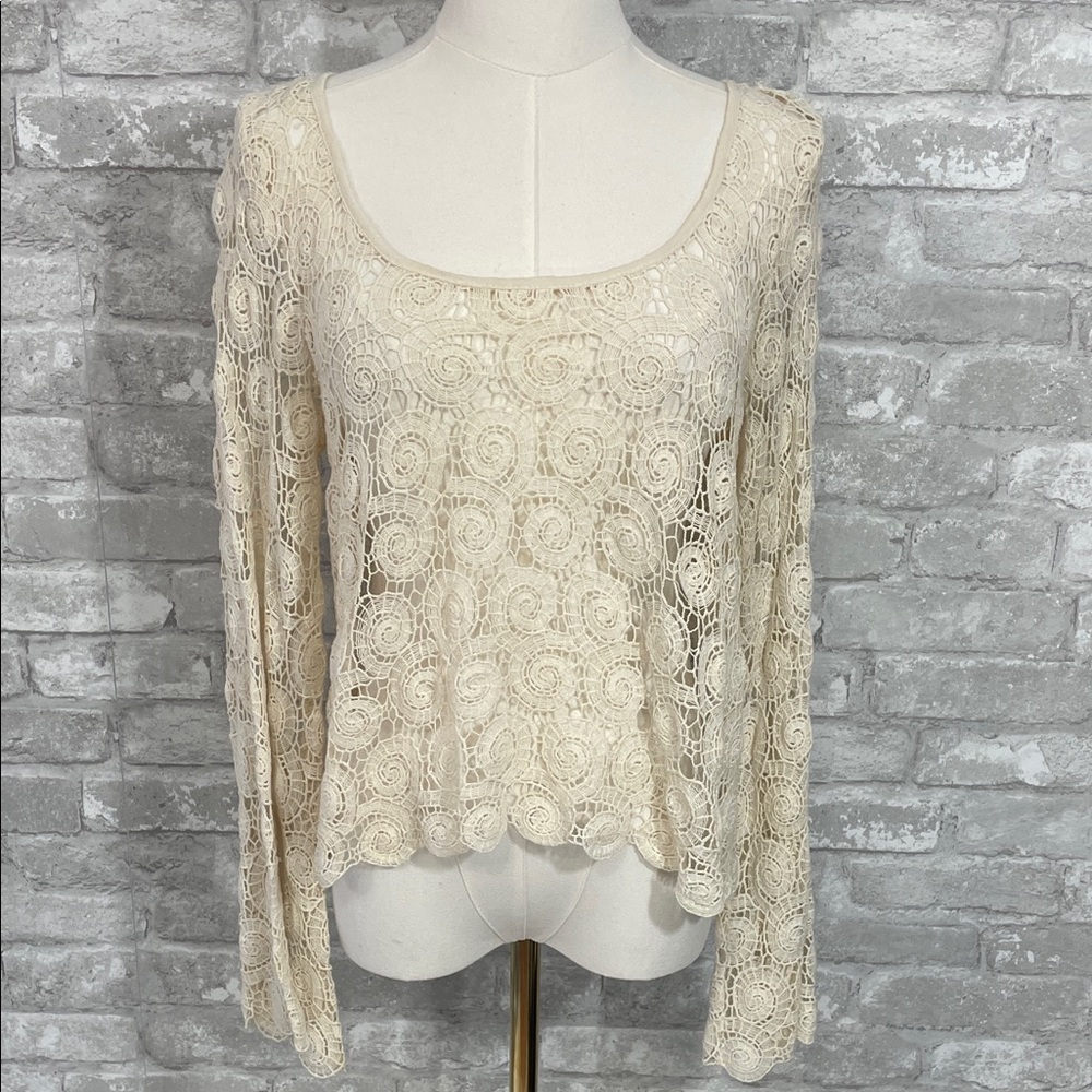 Willow & Clay Cream Lace Blouse